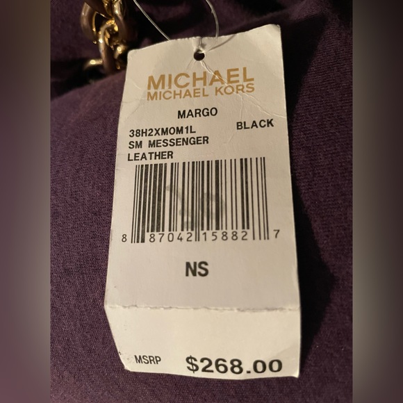 NWT MICHAEL MICHAEL KORS MARGO BLACK SHOULDER BAG. Gold tone hardware - Picture 11 of 11